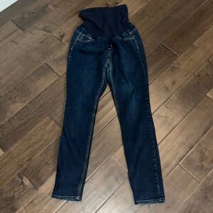 Women’s large maternity blue jeans, denim